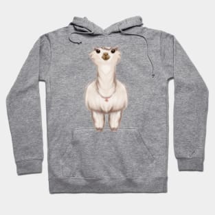 Cute Llama Drawing Hoodie